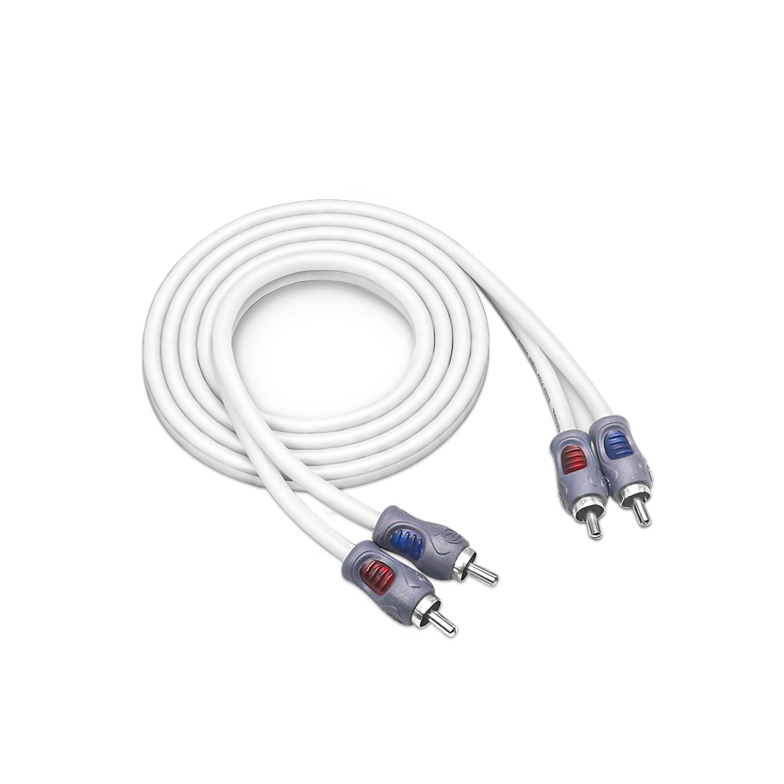 RMI29 - Echo Plus Series Tinned Oxygen Free Copper 2-channel 9ft RCA Audio Interconnects Cable for High-end Car Audio, Marine, Motorcycle & Utv/atv Audio, Triple-shielded with Noise Rejection for Tough Environment