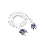 RMI29 - Echo Plus Series Tinned Oxygen Free Copper 2-channel 9ft RCA Audio Interconnects Cable for High-end Car Audio, Marine, Motorcycle & Utv/atv Audio, Triple-shielded with Noise Rejection for Tough Environment