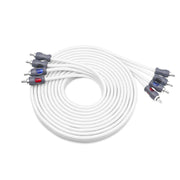 RMI412 - Echo Plus Series Tinned Oxygen Free Copper 4-channel 12ft RCA Audio Interconnects Cable for High-end Car Audio, Marine, Motorcycle & Utv/atv Audio, Triple-shielded with Noise Rejection for Tough Environment