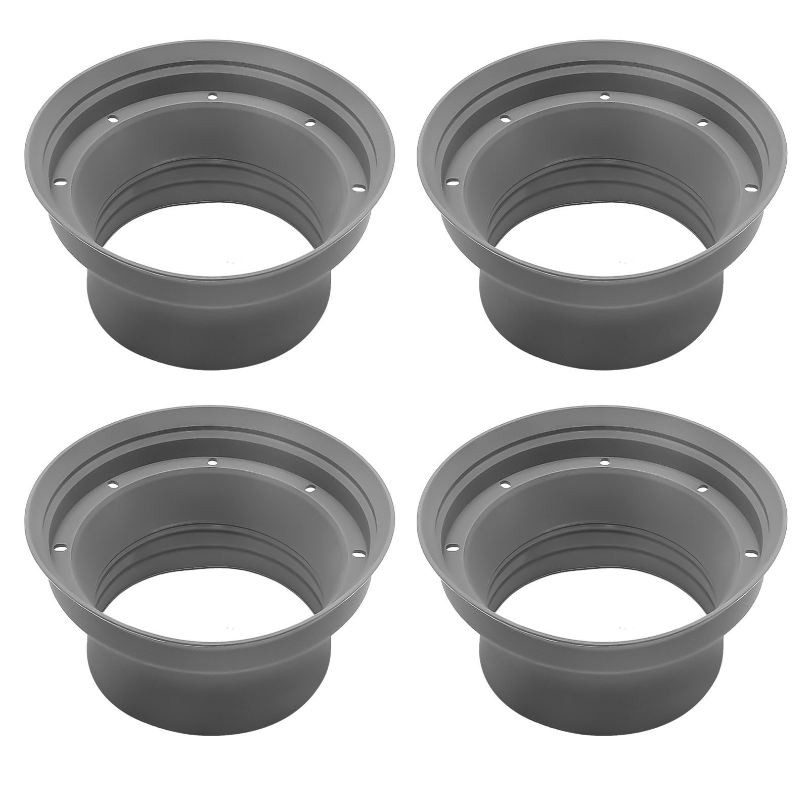 SPB65K - 4 Pack Foldable Silicone 6.5” Car Speaker Baffle Kits, for Sound Quality Improvement and Speaker Protection, Four Pieces