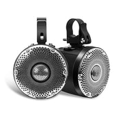 R4 - Marine and Powersports 200 Watts Speaker System, Super Loud 4" Speaker Pods with 3" Passive Radiators, for UTV, ATV, Golf Cart, Boat, Off-road Motorsports Audio, Pair