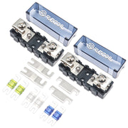 MFHA-2 - 2 Packs 0/2/4 Gauge Modular Inline ANL & Mini-anl Fuse Blocks with Jumper Bars to Create Distribution Block, Fuse and Negative Combo Blocks, 6pcs 60a, 80a, 100a Mini-anl Fuses Included19