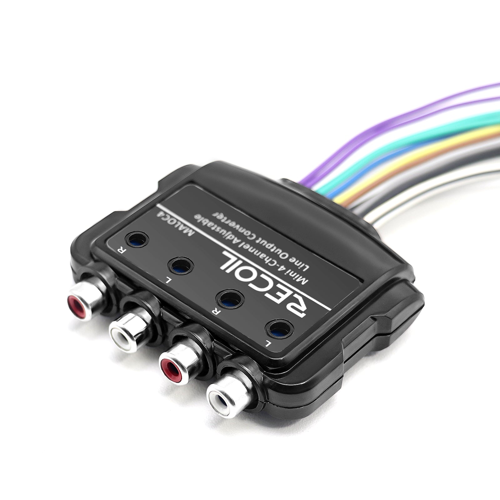 MALOC4 - 4-channel Adjustable Micro Line Output Converter with 10v Output and Remote Turn-on Trigger