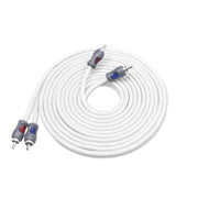 RMI212 - Echo Plus Series Tinned Oxygen Free Copper 2-channel 12ft RCA Audio Interconnects Cable for High-end Car Audio, Marine, Motorcycle & Utv/atv Audio, Triple-shielded with Noise Rejection for Tough Environment