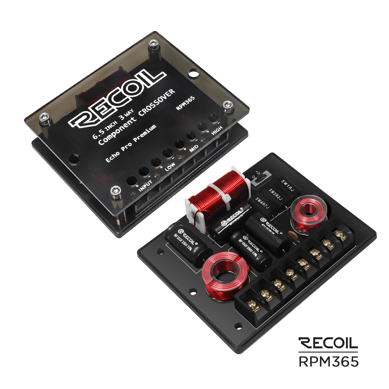RPM365 - 6.5 Inch 3 Way Component Speaker, Echo Pro Premium