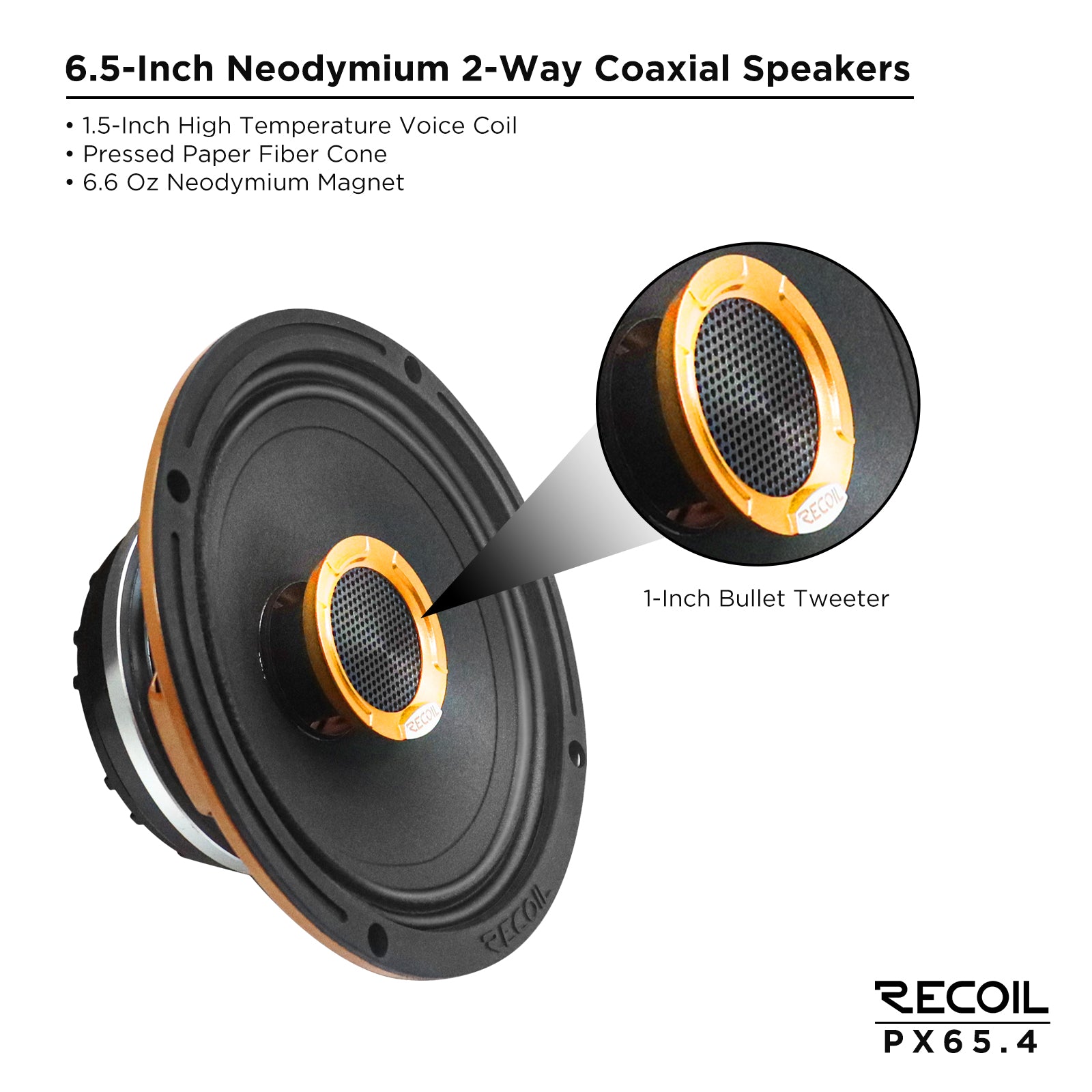 PX65.4 - Pro Audio Neo Coaxial Speakers – Recoil Audio USA