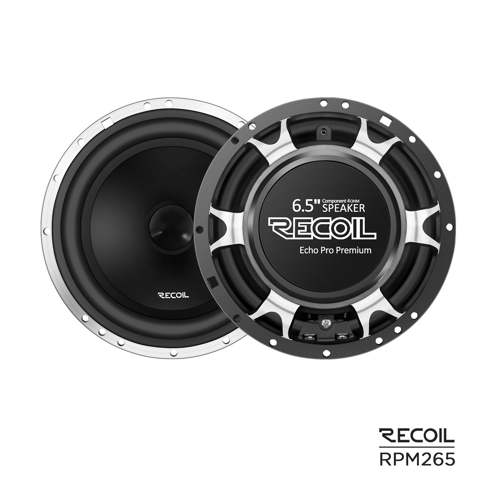 RPM265 - 6.5 Inch 2 Way Component Speaker,echo Pro Premium
