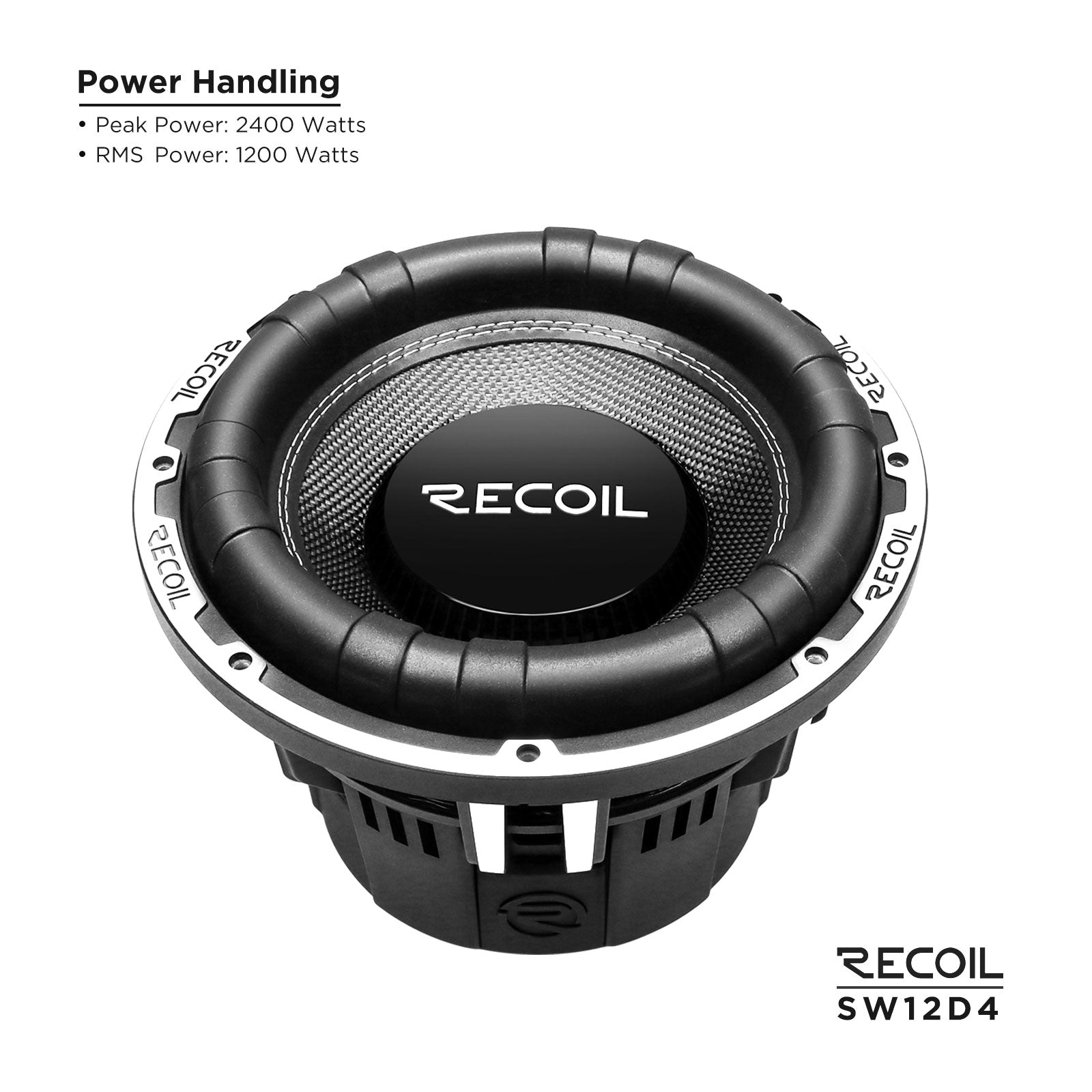 SW12D4 - 12-inch Dual 4-ohm Subwoofer – Recoil Audio USA