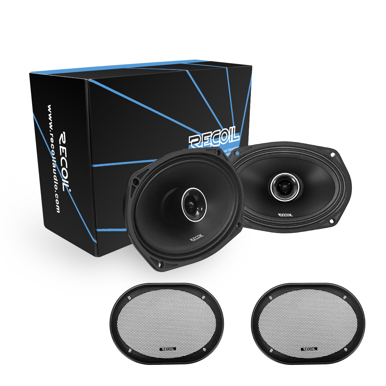 MX69 - Pair 6x9-inch 2-way Pro Audio High Output Midrange Coaxial