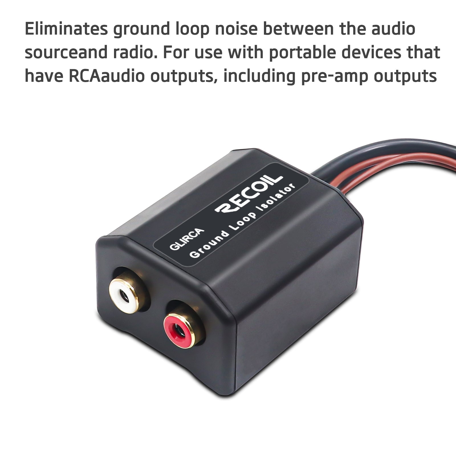 GLIRCA2 - 2-channel RCA Stereo Ground Loop Isolator