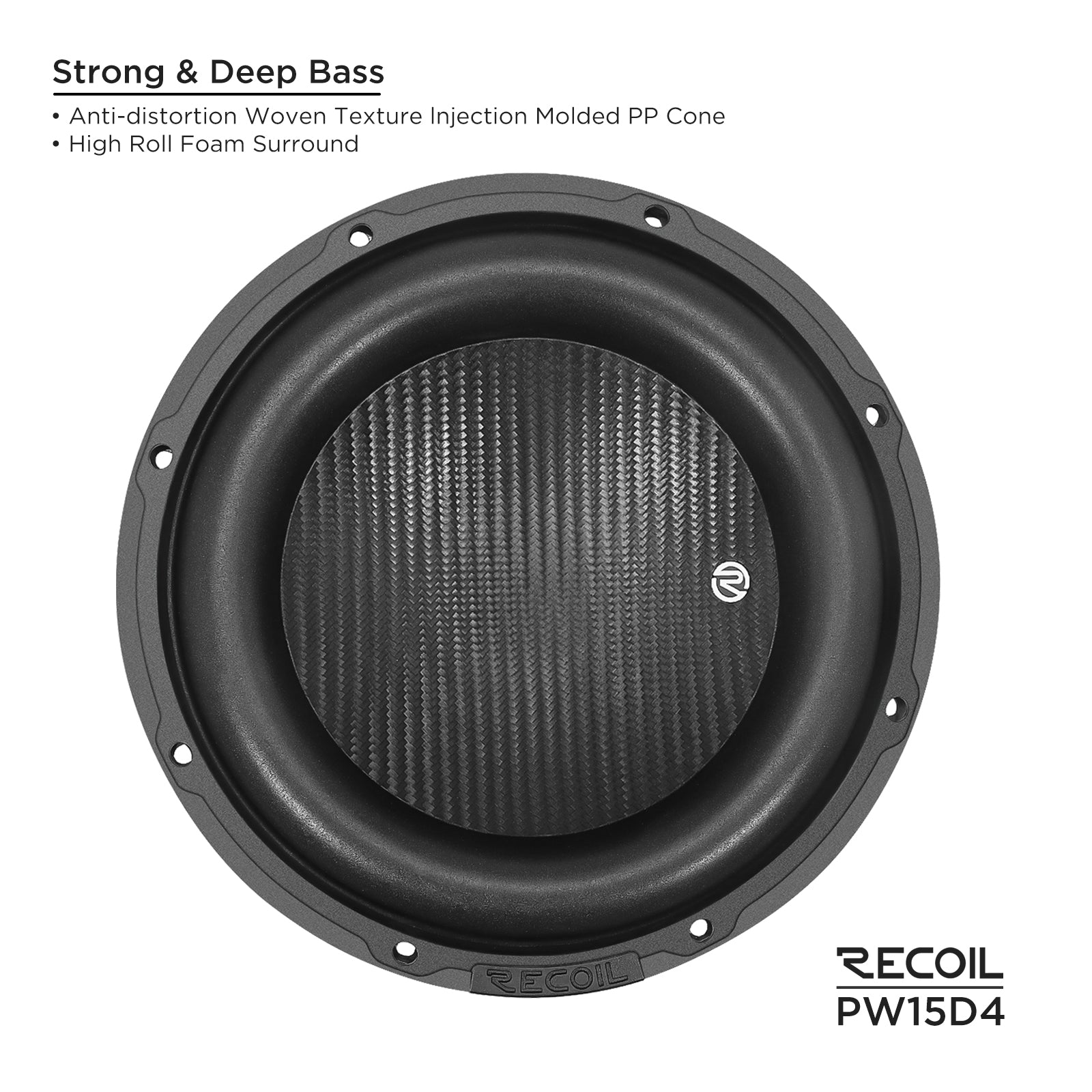 PW15D4 - 15-inch Dual 4-ohm Subwoofer