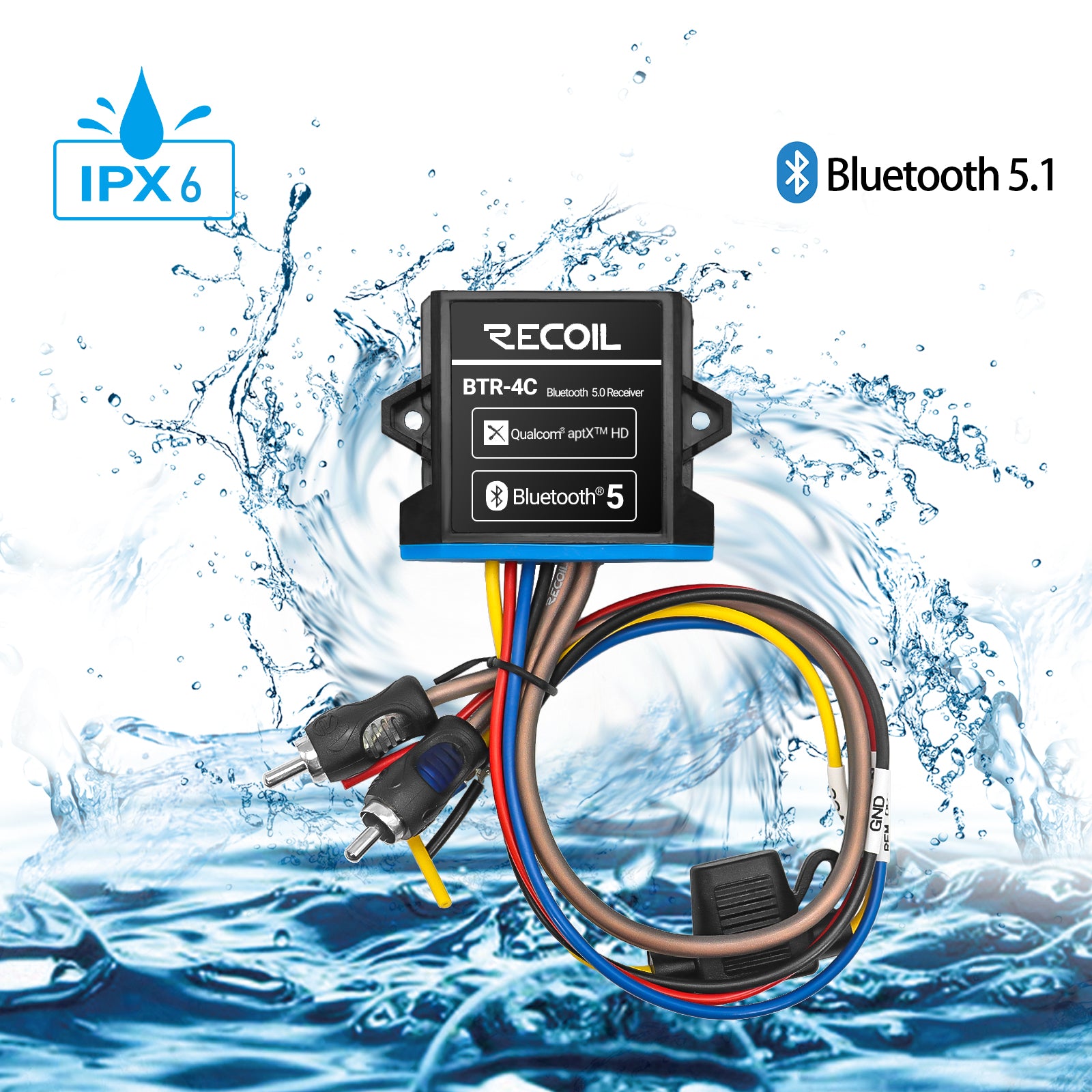 BTR-4CV2 - Waterproof Bluetooth Receiver