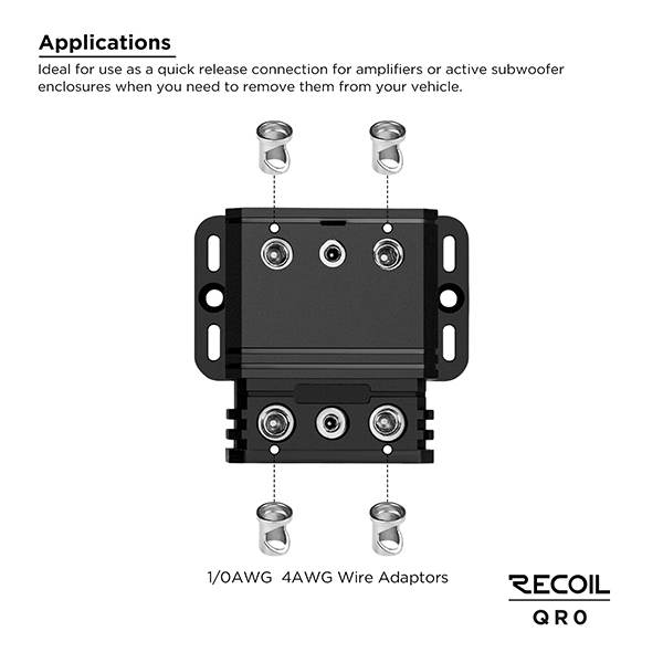 QR0 - 0 AWG Quick release connector