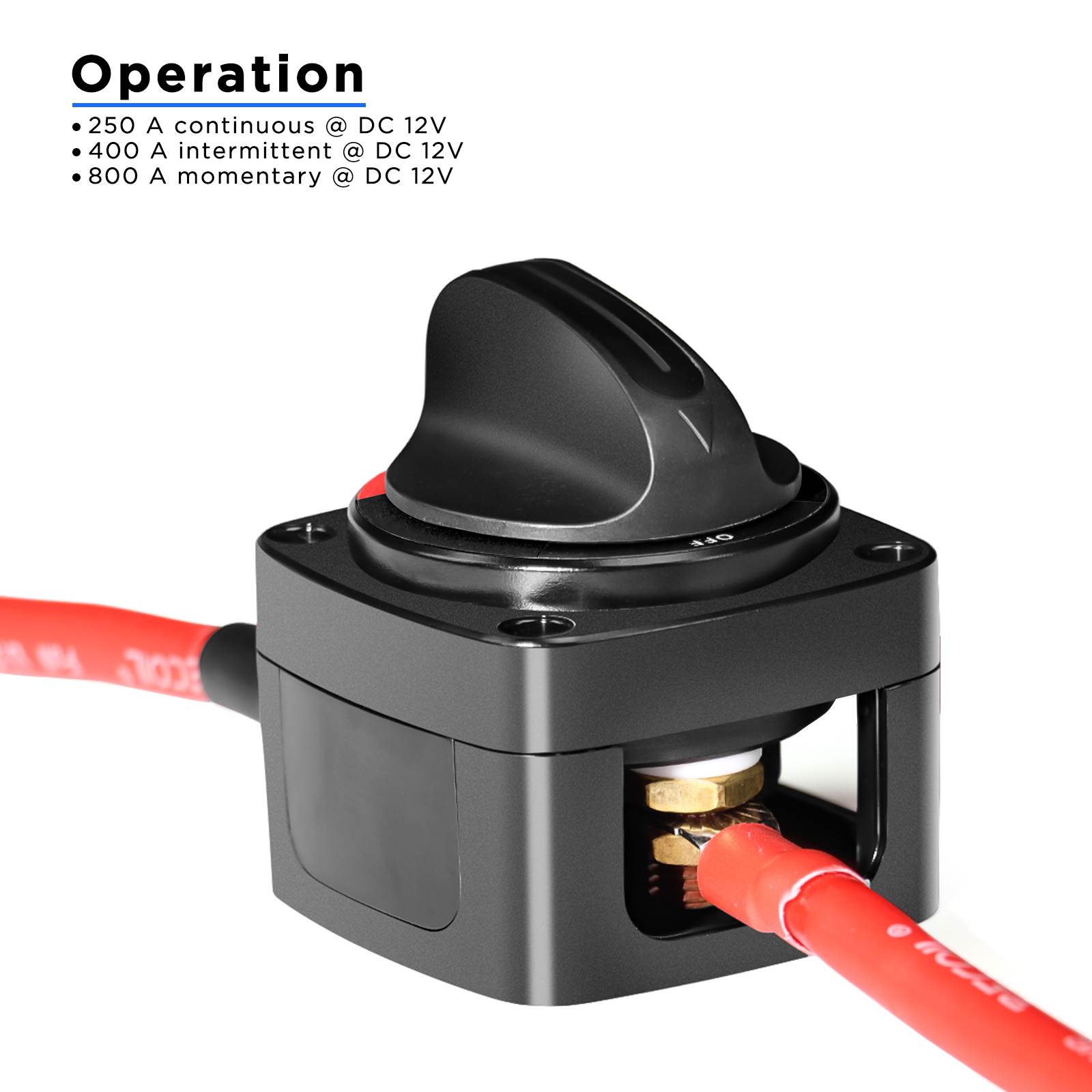 BS2 - Battery Switch BS2, 250A DC 12V-48V On-Off 2-Position
