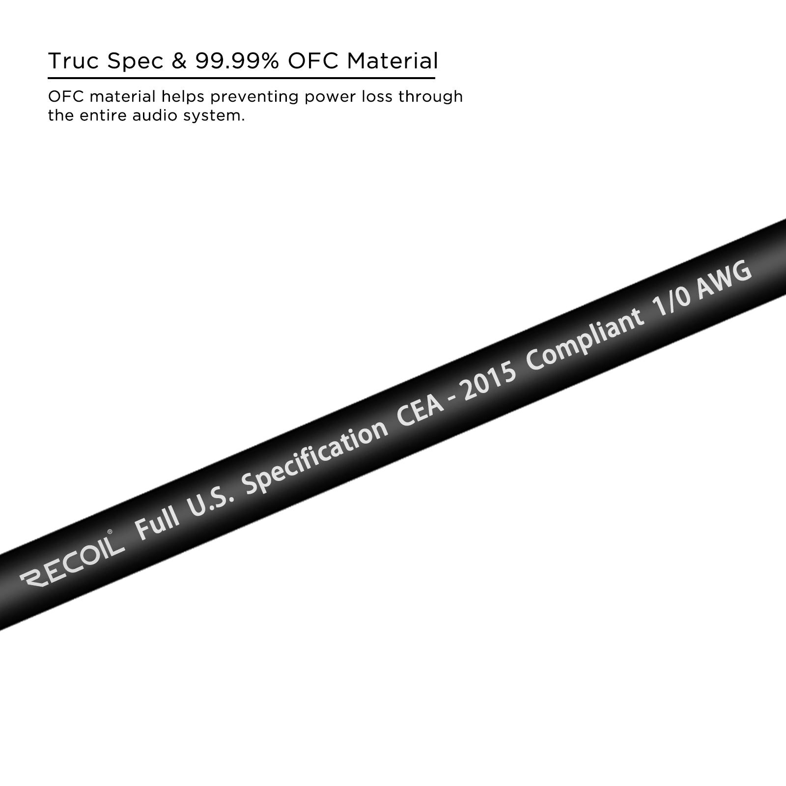PG0-50 - 50 feet of true-spec 0 AWG Oxygen Free Copper wire - Spool Wire