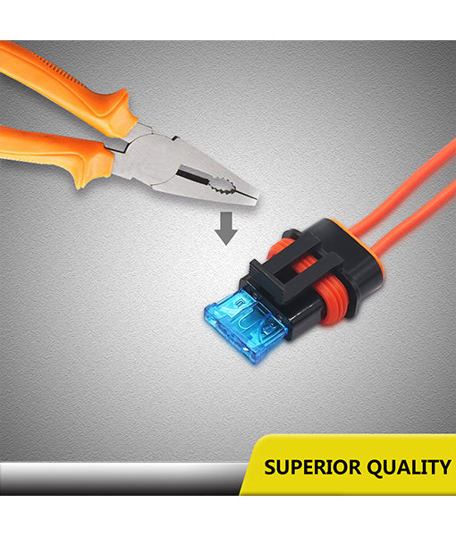 WFH12-3 - Waterproof Fuse Holder with 12awg Wire, 3pcs