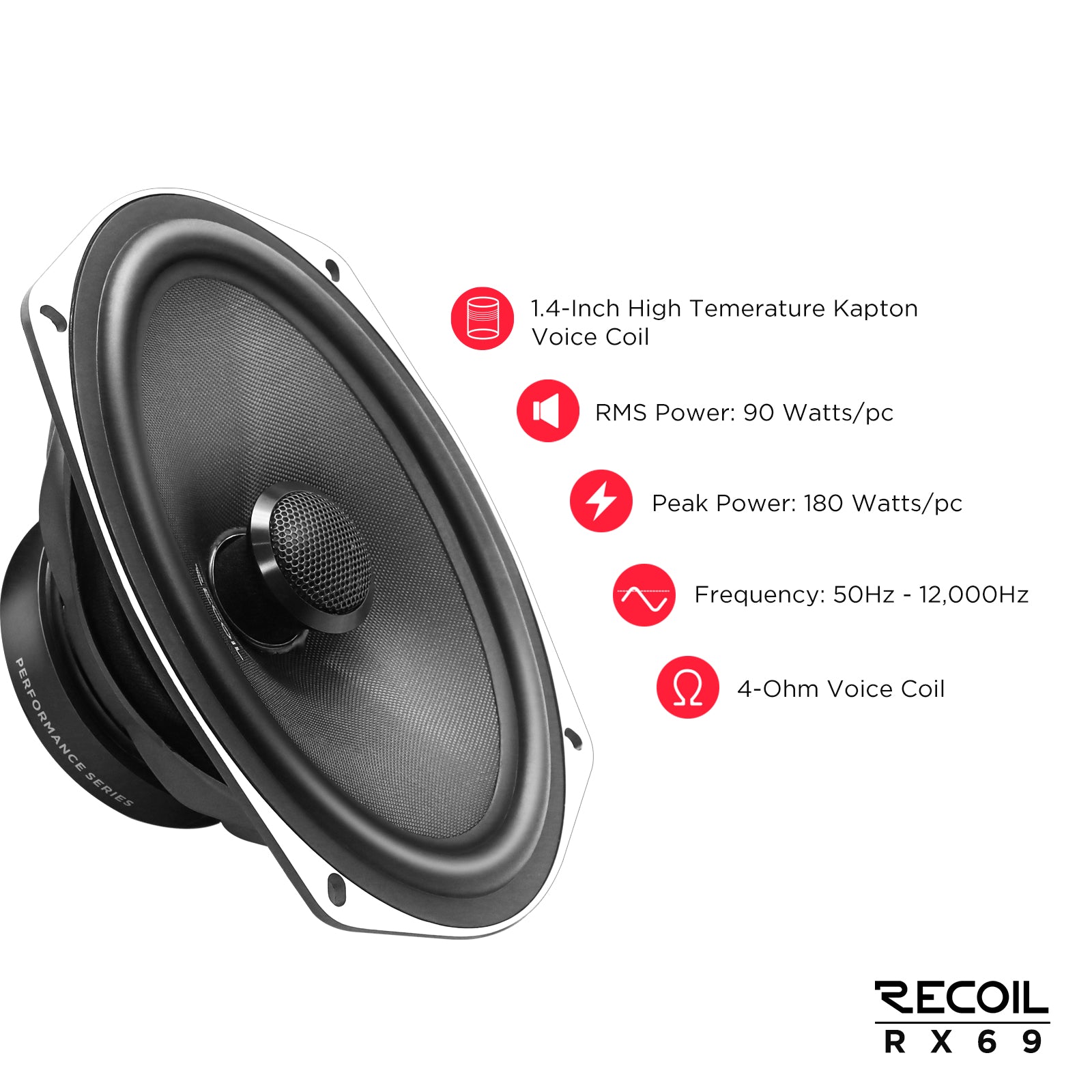 RX69 - 6x9" 2-way Coaxial Speaker
