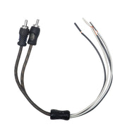 RCA-S - Speaker Wire to RCA Adapter with RCA Female to Female Coupler (pair), Dual Injection Molded RCA Ends