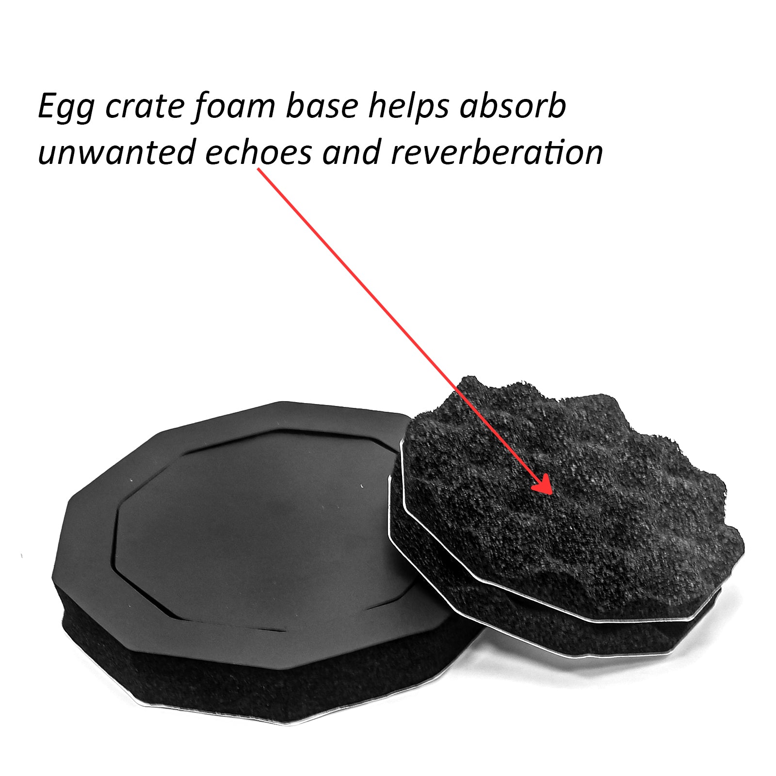 FSR65 - 2pc Foam Speaker Ring Kit for 6.5" Drivers with Egg Crate Foam Base
