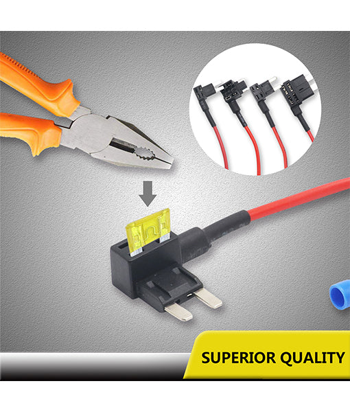 FTK12 - Recoil 4 Types 12v Add-a-circuit Adapter & Fuse Kit (12 Pack)