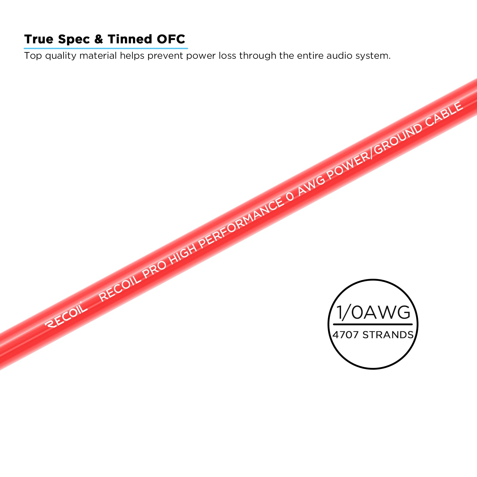 SP0-60 True-Spec 1/0 AWG Tinned OFC Power Wire