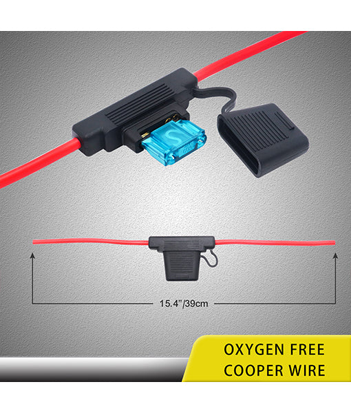 FHM6-2 - Maxi Inline Fuse-holder with 2 Pcs 40a, 2 Pcs 60a & 2pcs 80a Fuses (2 Pack)
