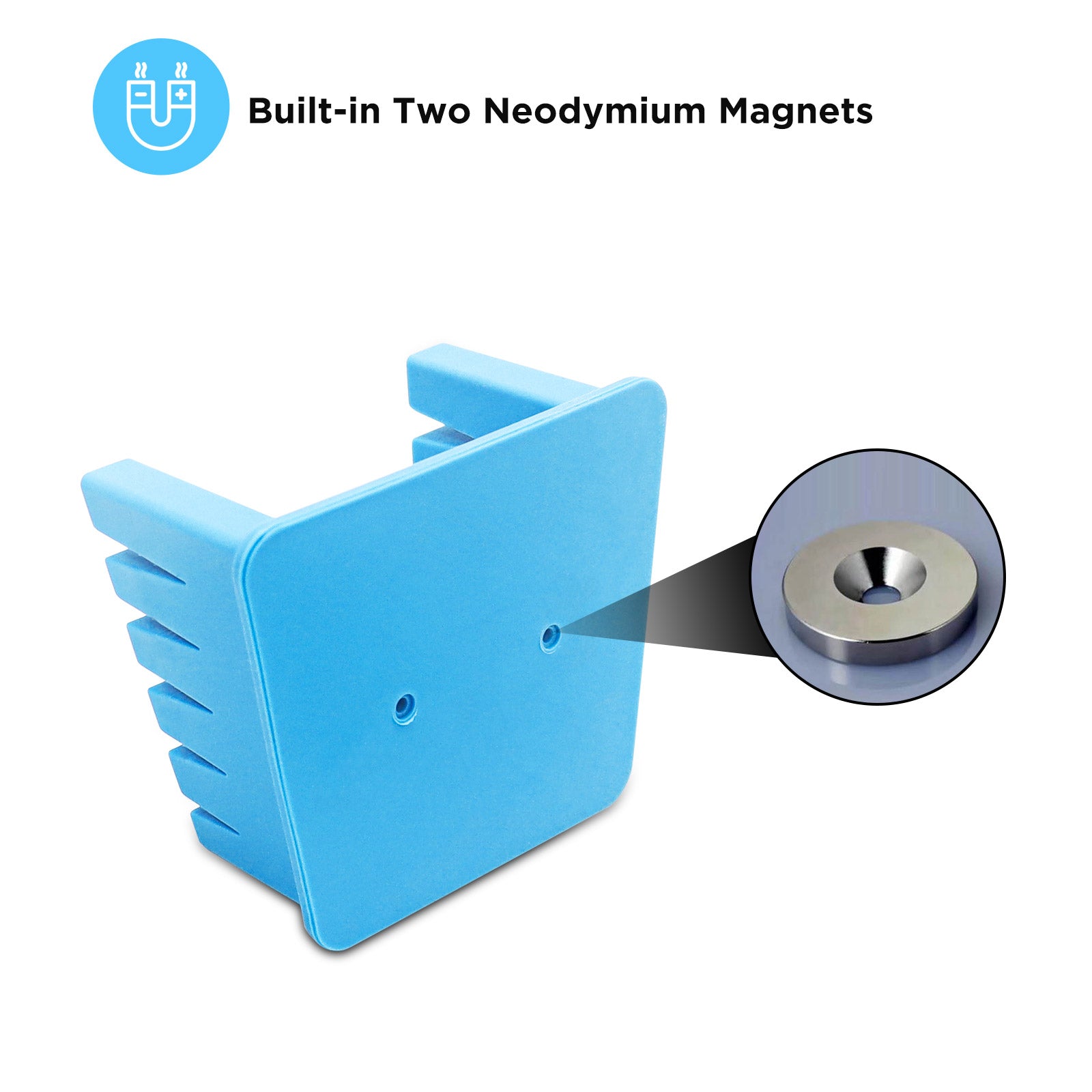 SWSS-P - Silicone Wire Harness Soldering Holder, Wire Leads Clamp Stand with Neo Magnets Base, Holds 30awg to 12awg Wires, High Temperature Silicone, Pair