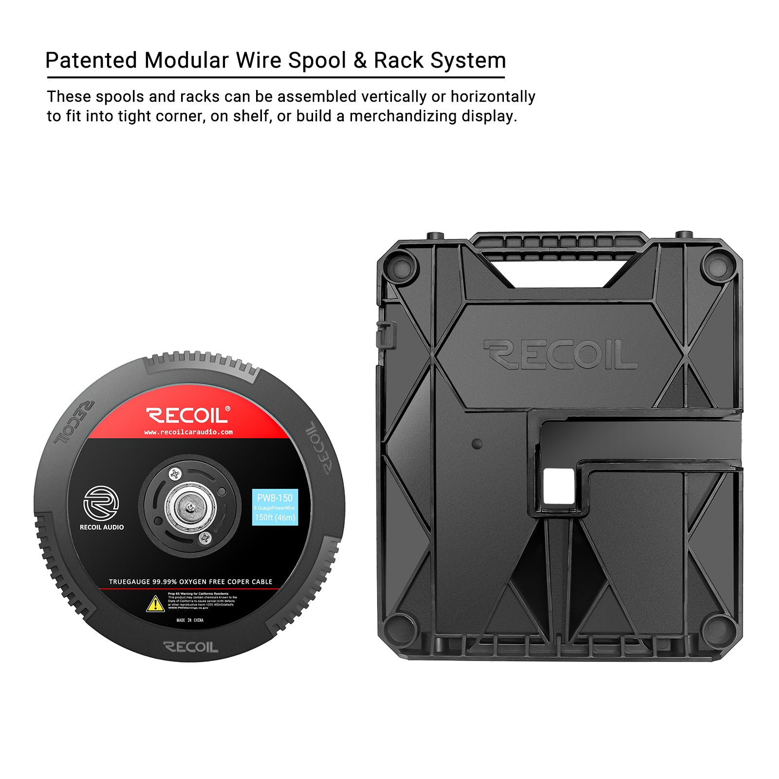 PW8-150 - Premium True Spec 8 Gauge Power Wire, 99.9% Oxygen-free Pure Copper , Flexible Soft Touch Red PVC Jacket (150 Feet/spool)