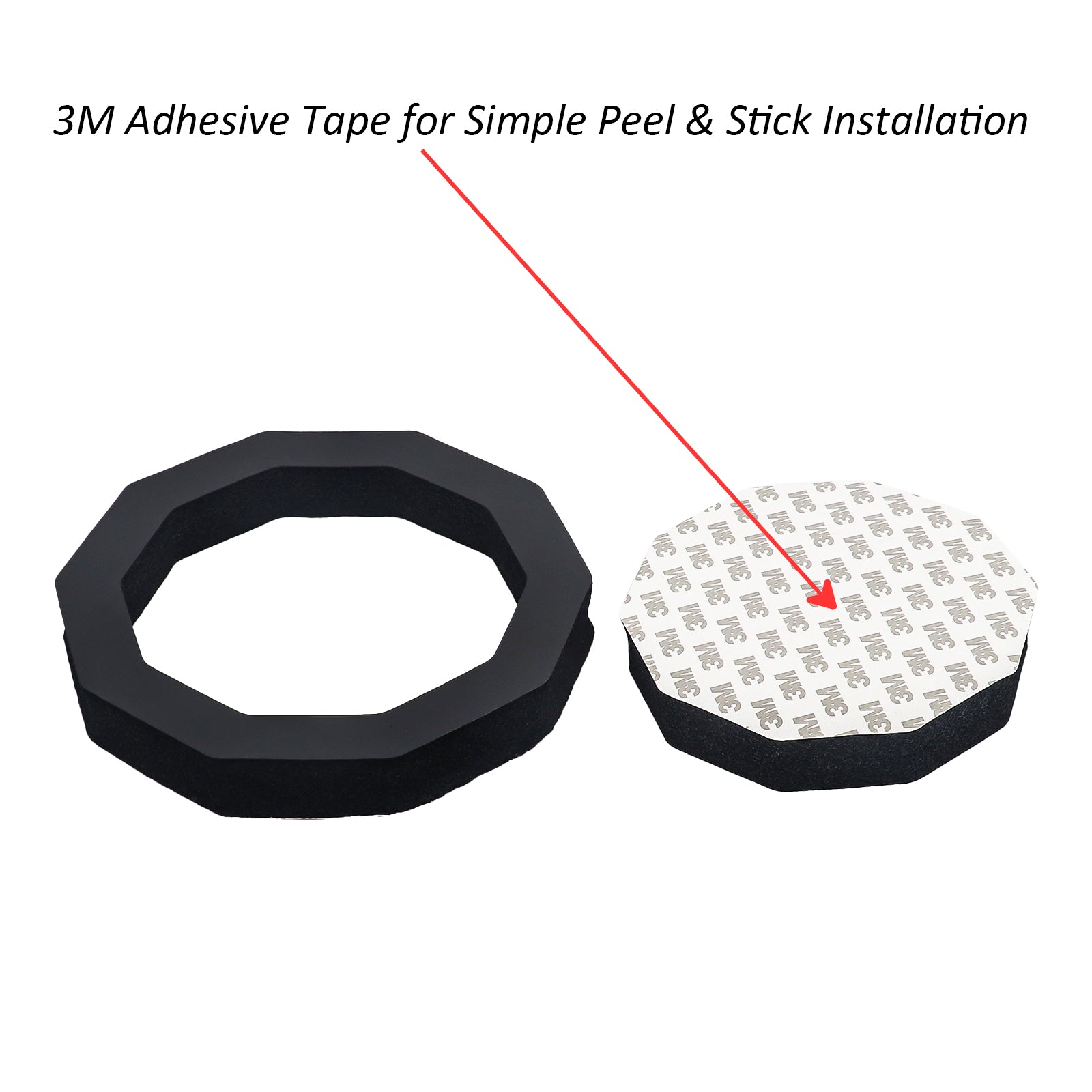 FSR65 - 2pc Foam Speaker Ring Kit for 6.5" Drivers with Egg Crate Foam Base