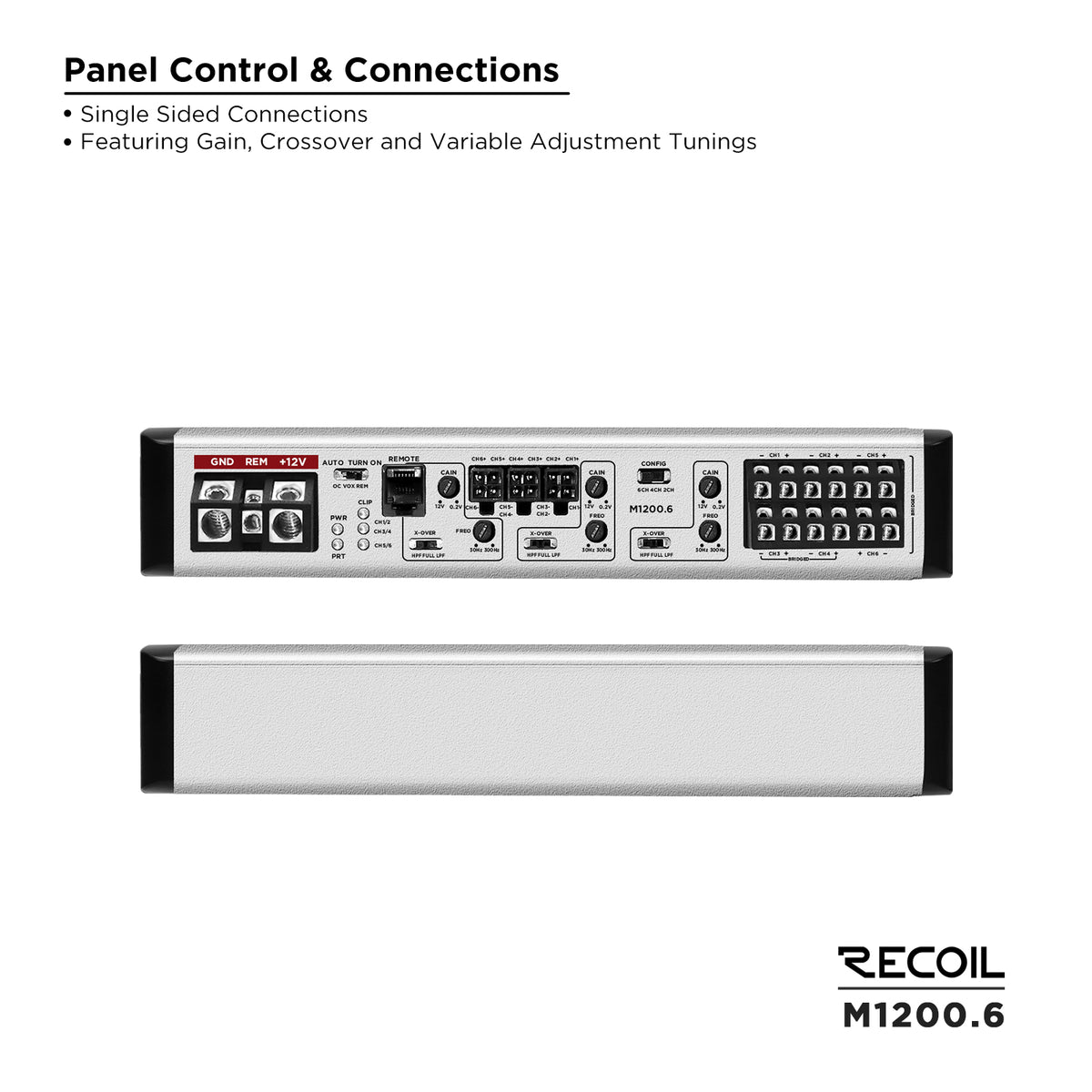 M1200.6 – 6-Channel Class-D Amplifier | 1,200W RMS