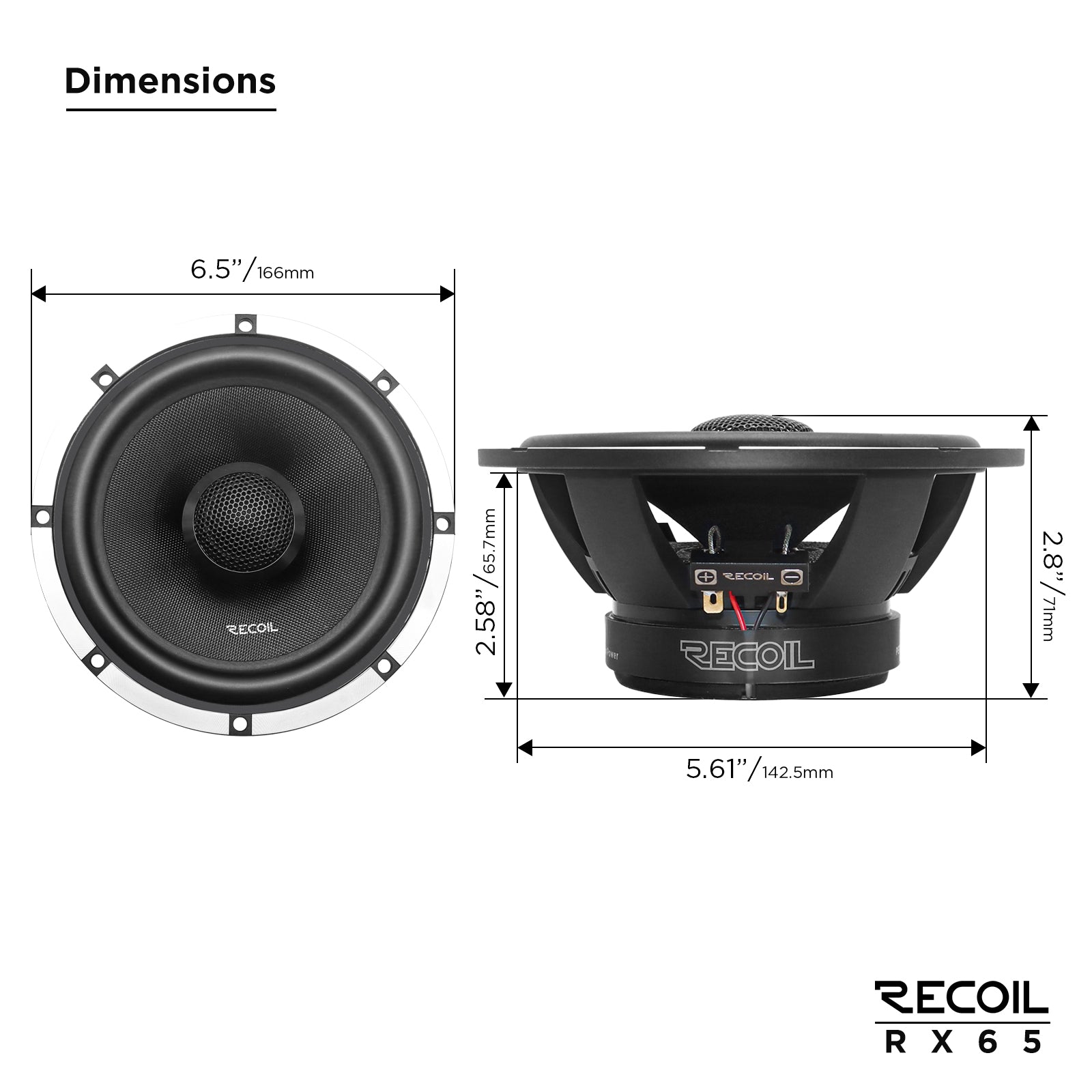 RX65 - Echo Pro Series Speaker System,2-way Coaxial Speaker