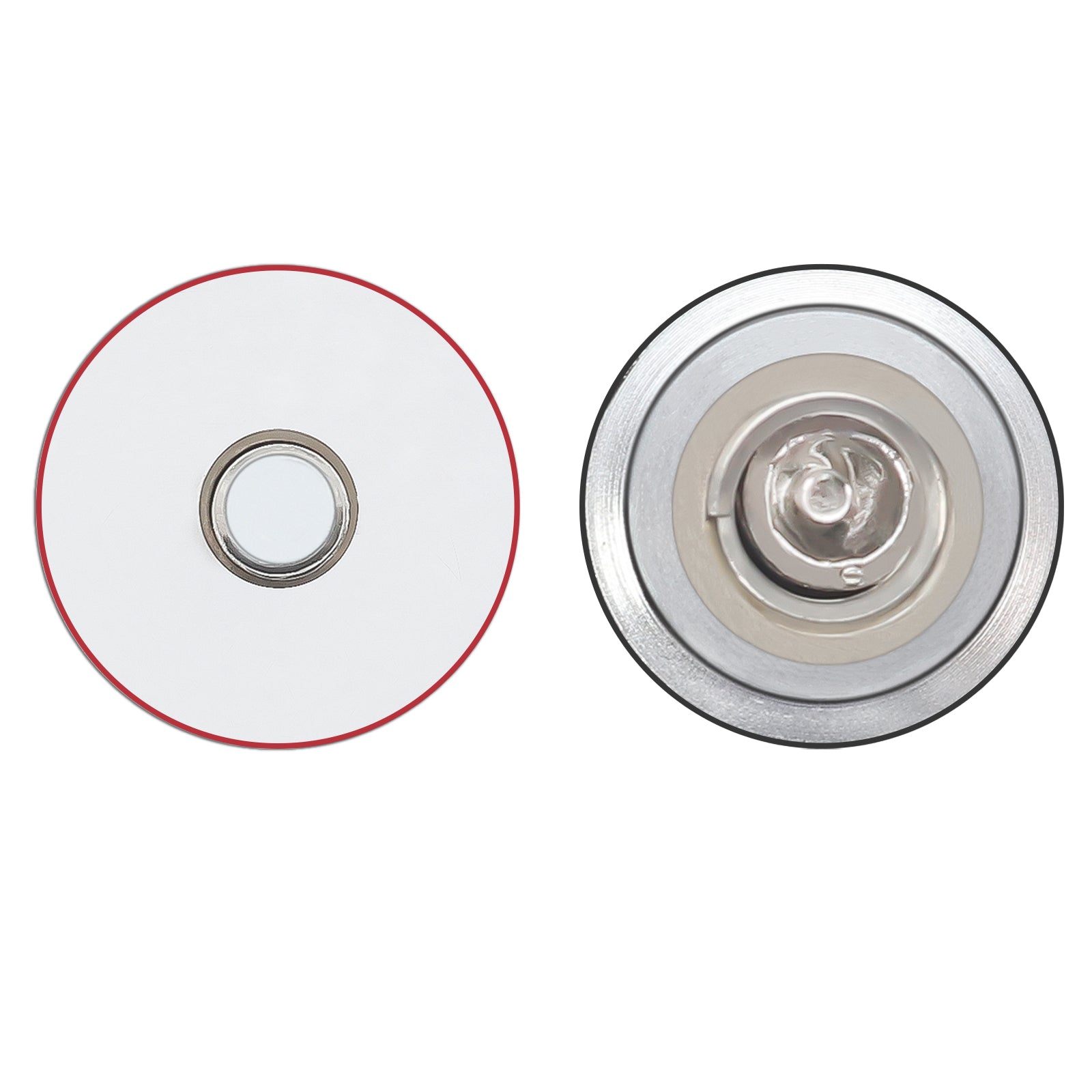 BTA8 - Battery Terminal Adaptor M8 Screw to Sae Top Posts, Solid Brass, Marine-grade Satin Chrome Finish, Positive & Negative Pair