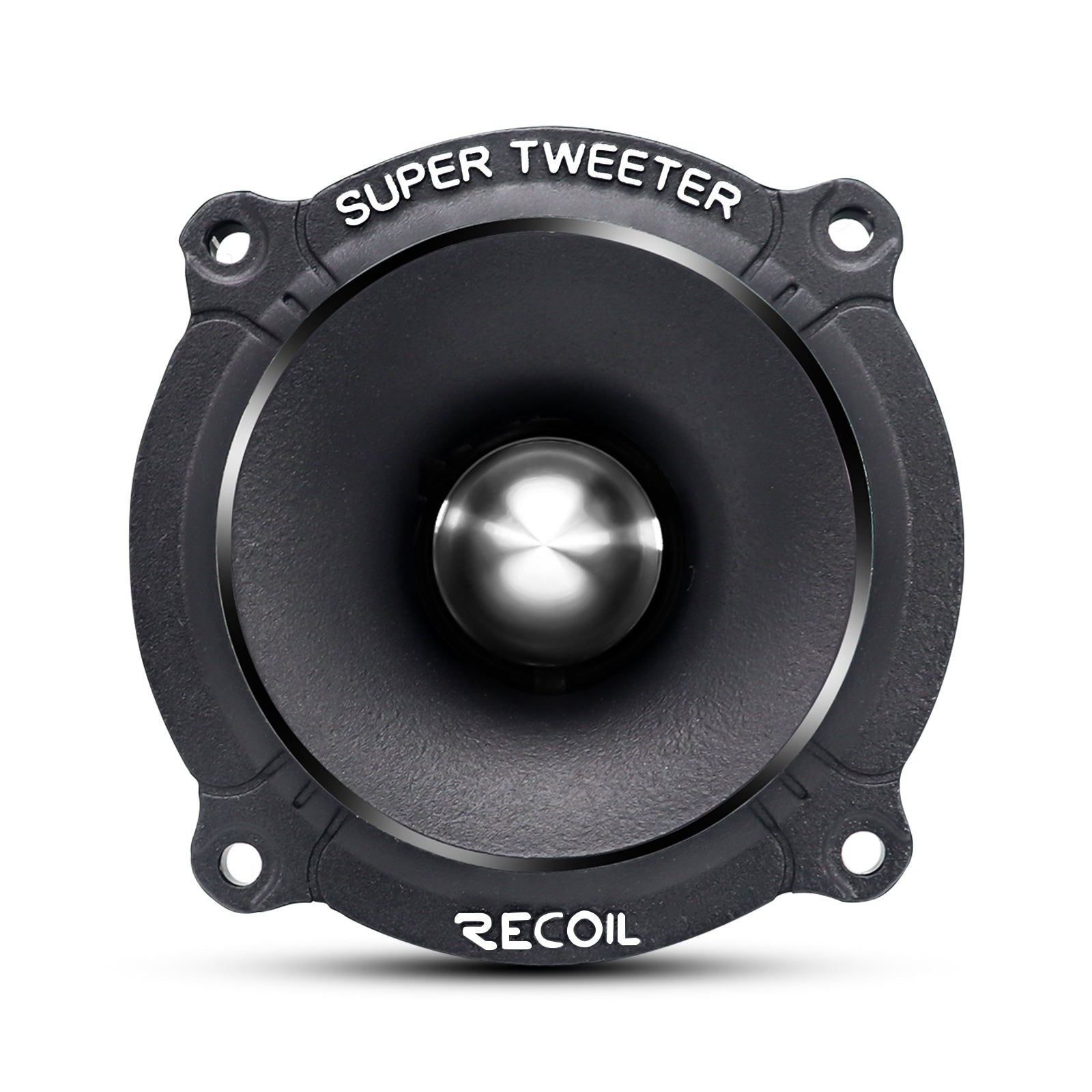 TW250 - High Compression Bullet Super Tweeters, 1-inch High-temperature Kapton Voice Coil, Aluminum Frame and Diaphragm, 4 Ohms, Slim Design for Pro Car Audio, Pair