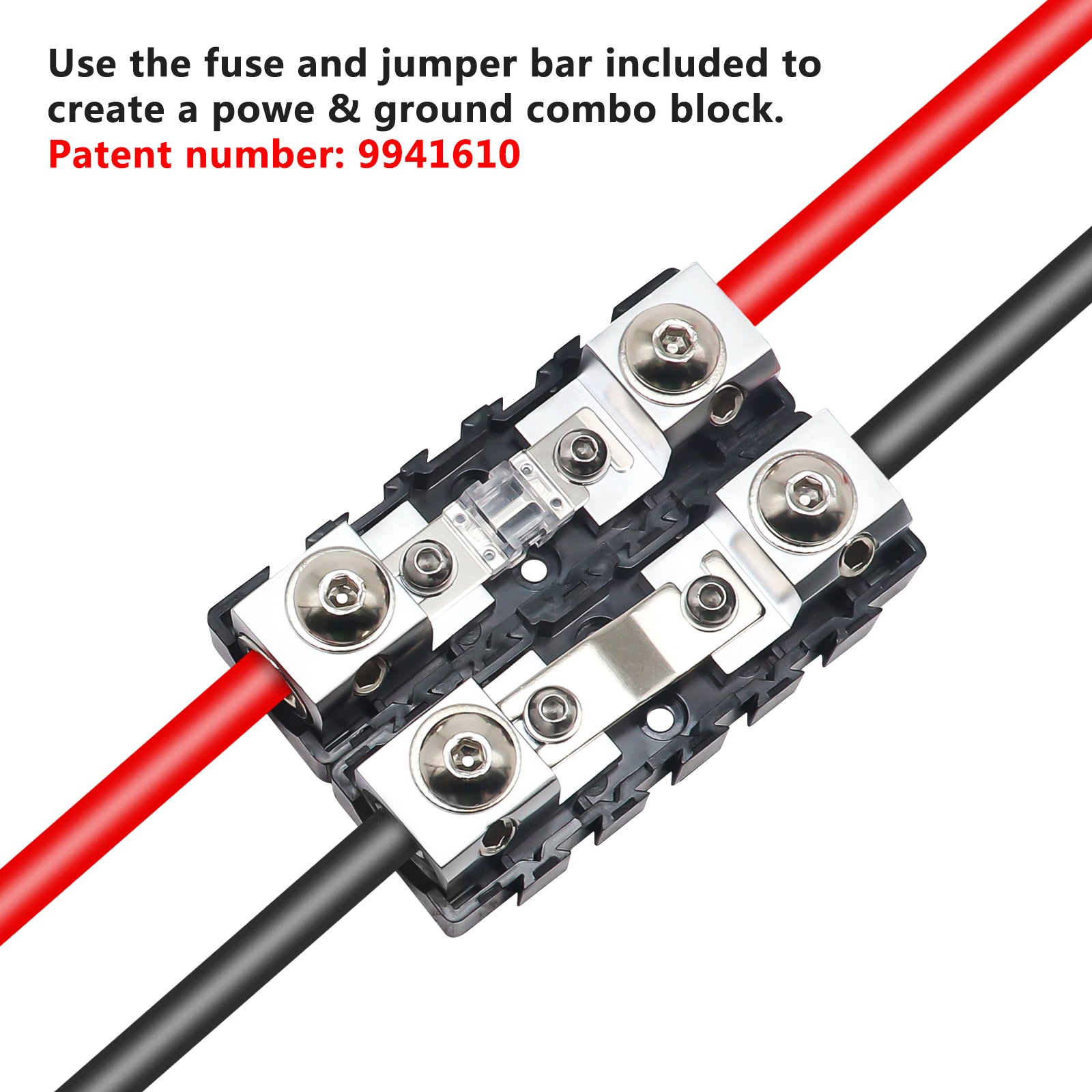 MFHA-2 - 2 Packs 0/2/4 Gauge Modular Inline ANL & Mini-anl Fuse Blocks with Jumper Bars to Create Distribution Block, Fuse and Negative Combo Blocks, 6pcs 60a, 80a, 100a Mini-anl Fuses Included19