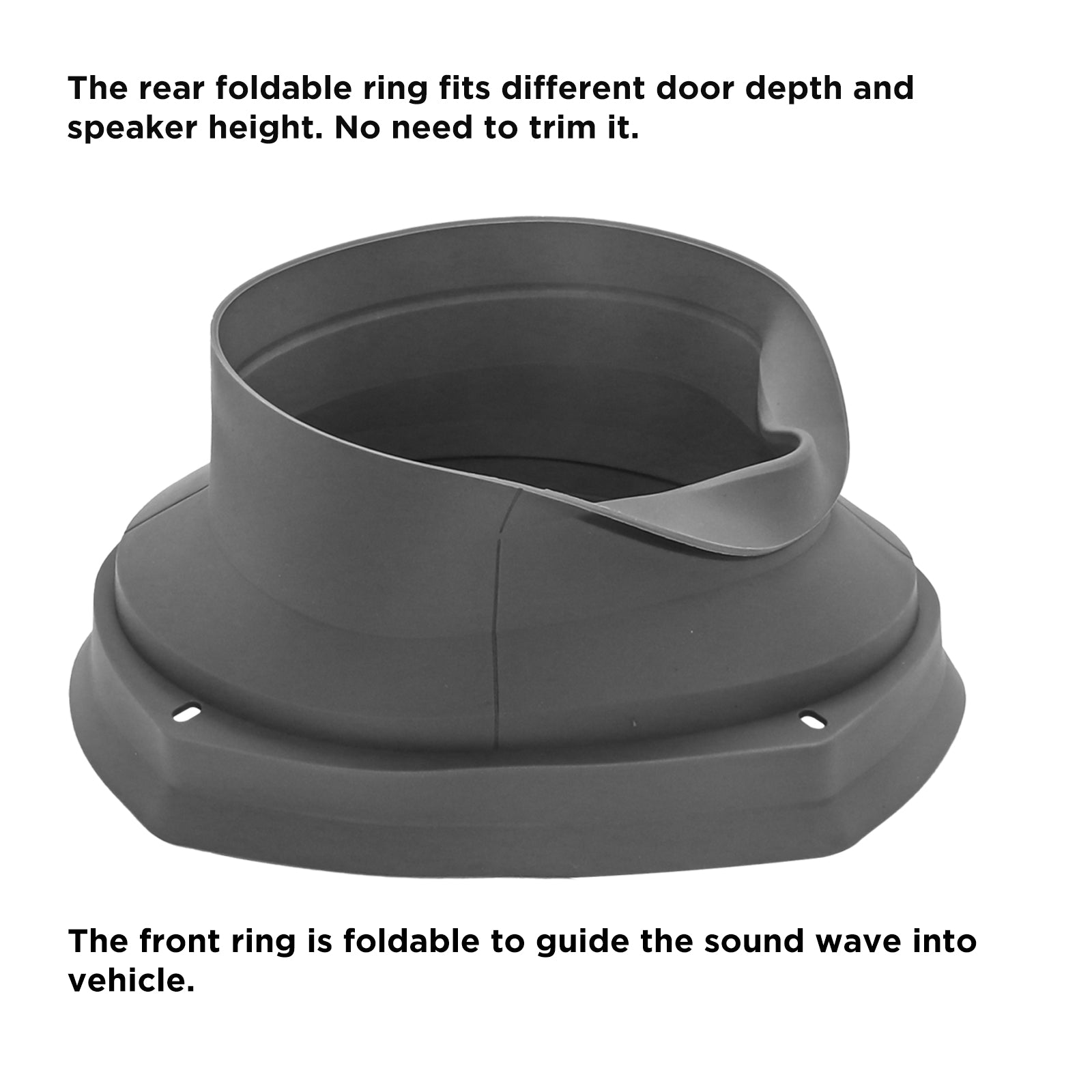 SPB69-DM - Foldable Silicone 6x9” Car Speaker Baffle Kits with Egg Crate Foam and Sound Damping Speaker Kit Two 10” X 14” Pieces, for Sound Quality Improvement and Speaker Protection, One Pair