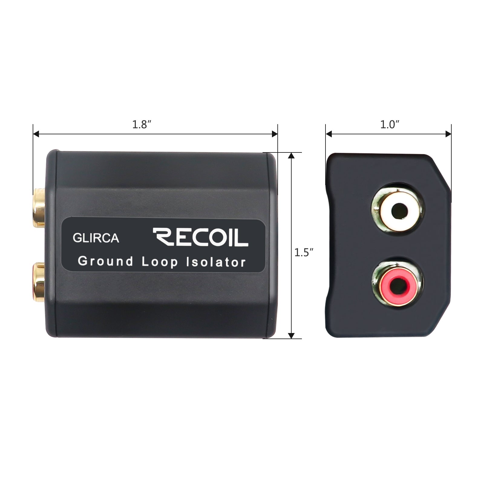 GLIRCA2 - 2-channel RCA Stereo Ground Loop Isolator