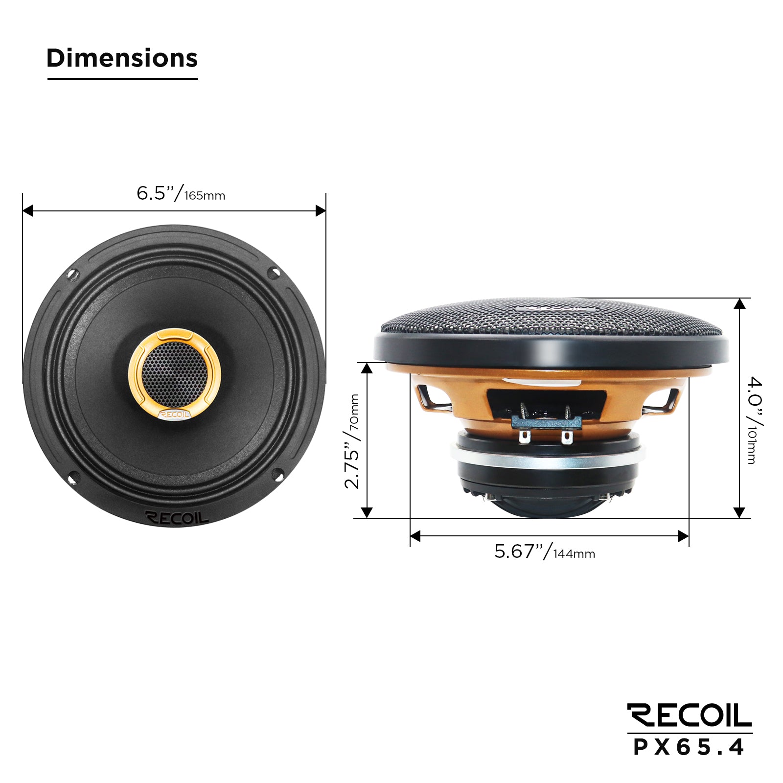 PX65.4 - Pro Audio Neo Coaxial Speakers