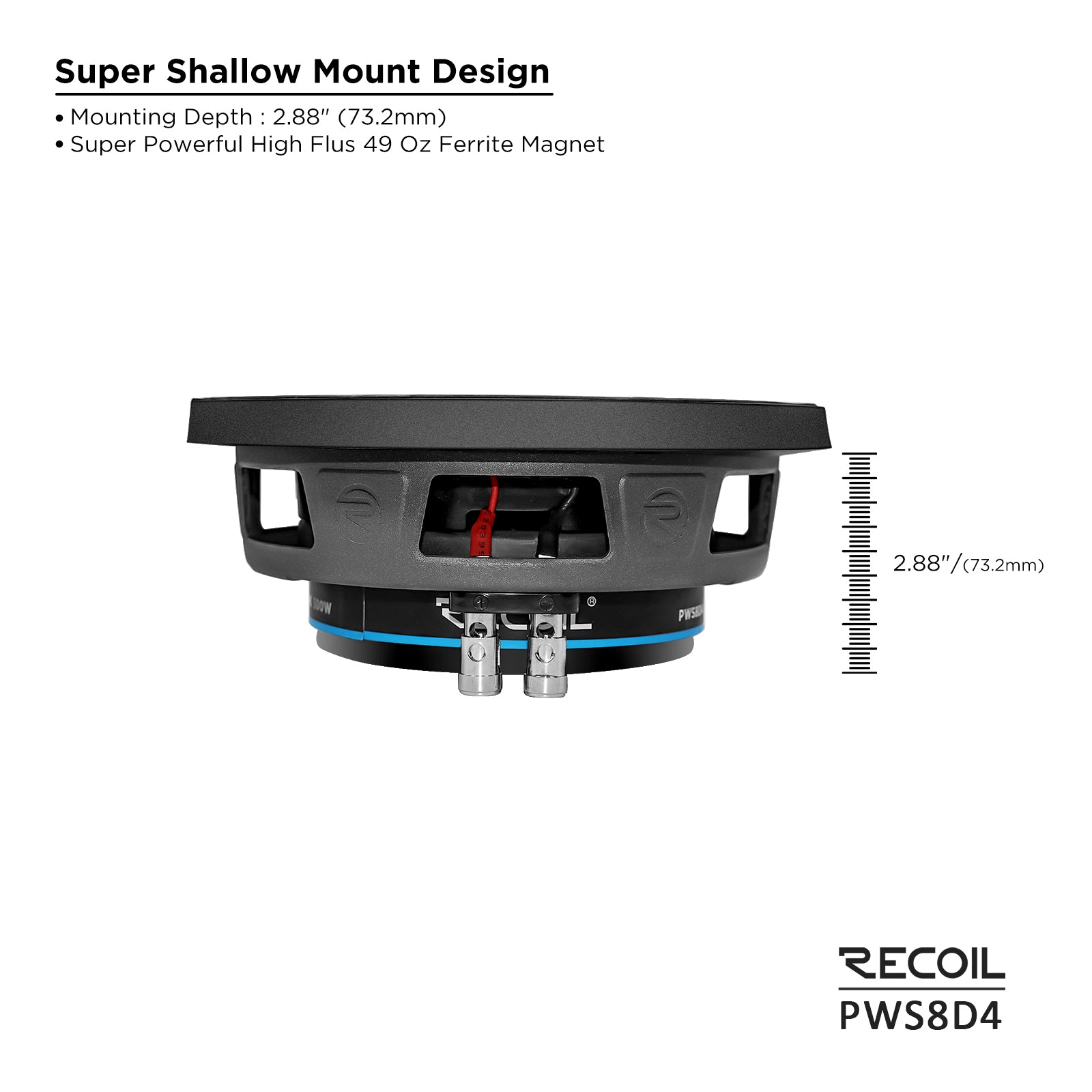 PWS8D4 - 8-inch Dual 4-ohm Subwoofer