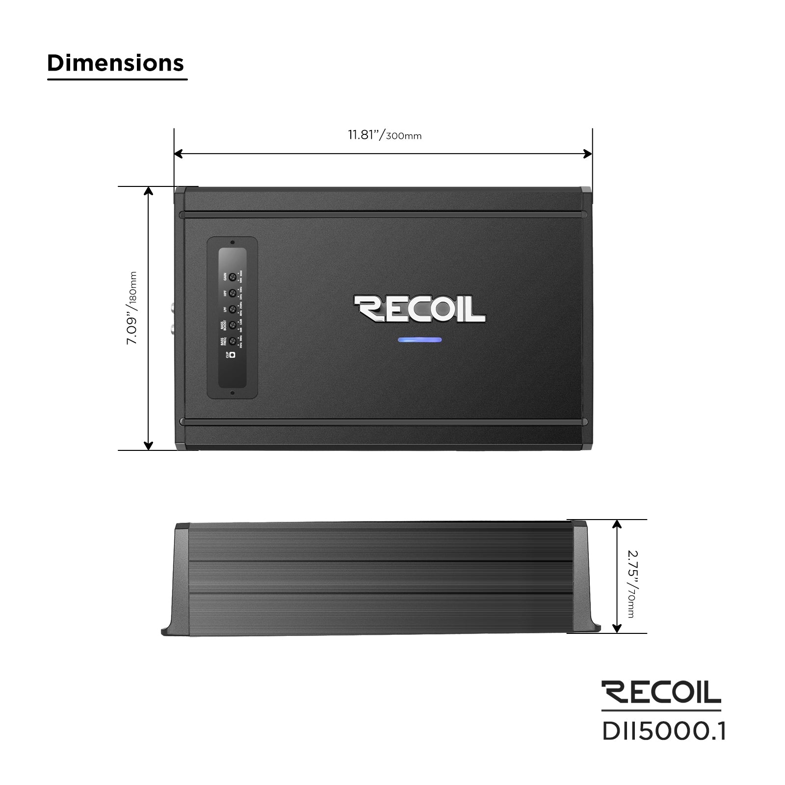 DII5000.1 - 5000 Watts Class-D Mono Amplifier