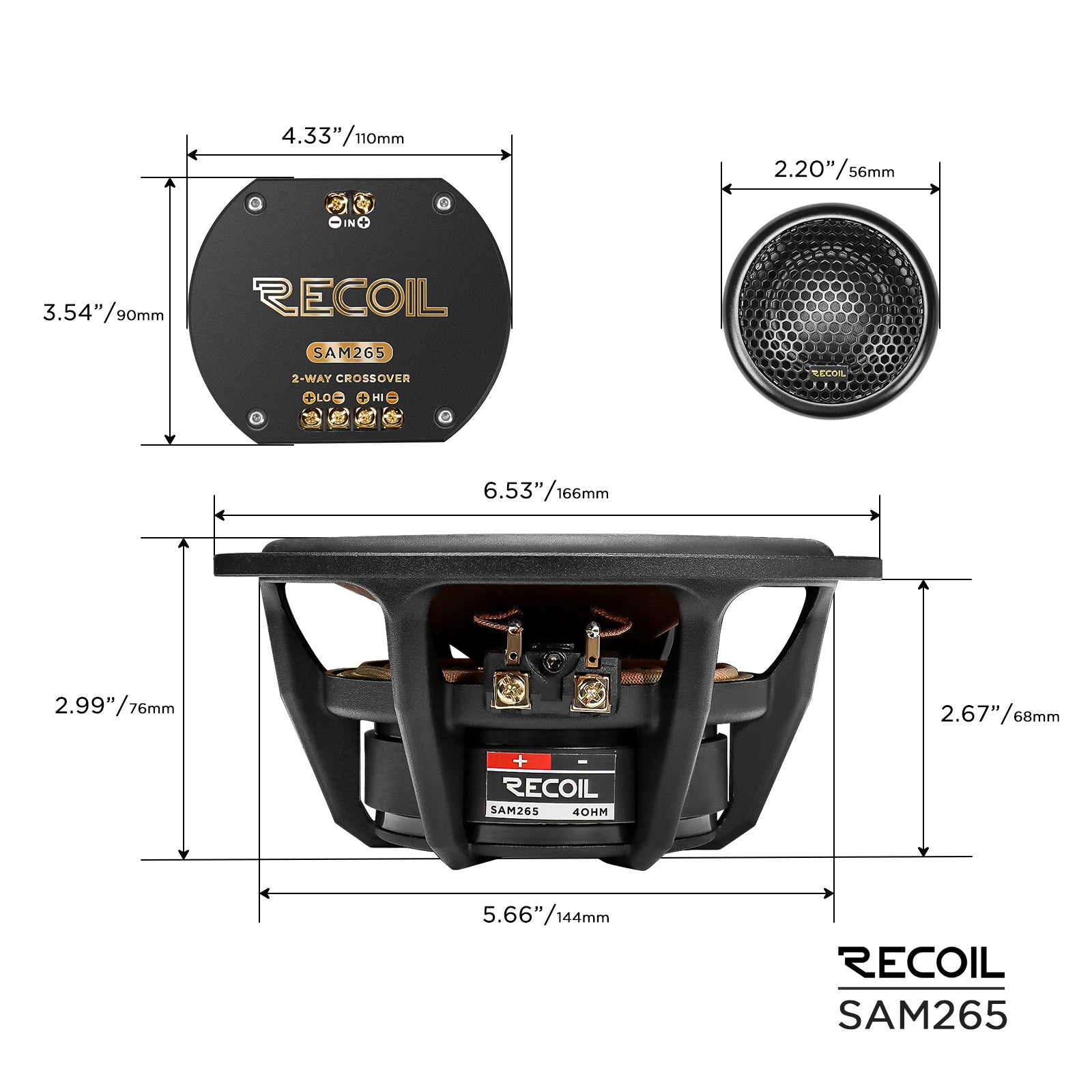 SAM265 - 2-way Component Speaker