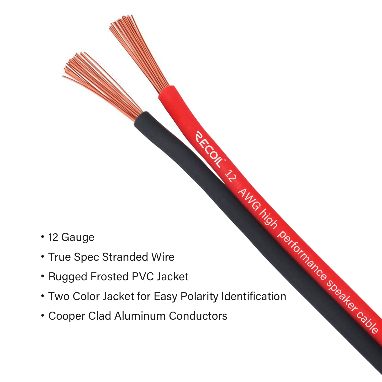 RS12 - 50 True Spec (CCA) 12 Gauge Speaker Wire Cable