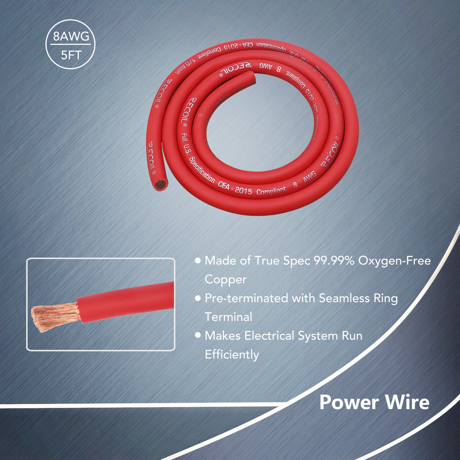 PCK4D - True 4 Gauge 99.99% Oxygen Free Copper Car Audio Dual Amplifiers Complete Installation Wiring Kits