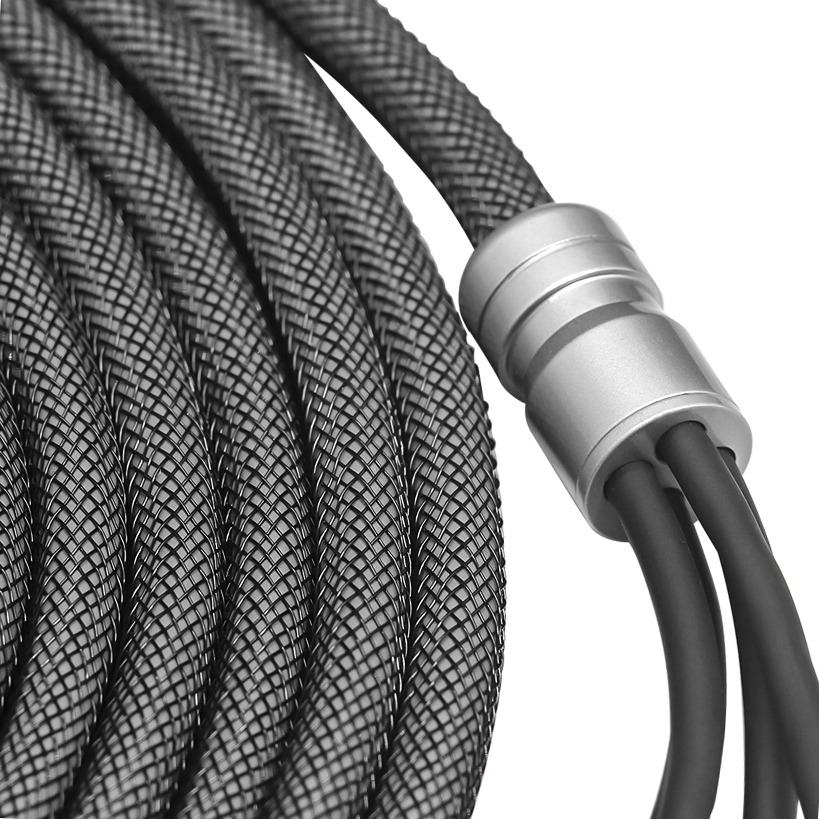 XI417 - Echo Max Series Premium 99.99% Oxygen Free Copper 17ft 4-channel RCA Audio Interconnects Cable, with Machined Brass Connectors & Braided Nylon Jacket