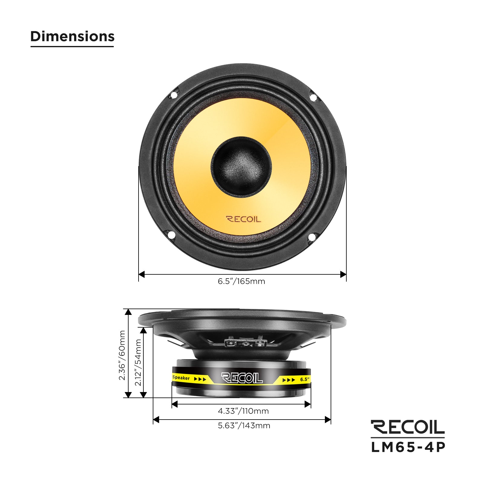 LM65-4P - Pro Audio Pro Audio Midrange Speaker