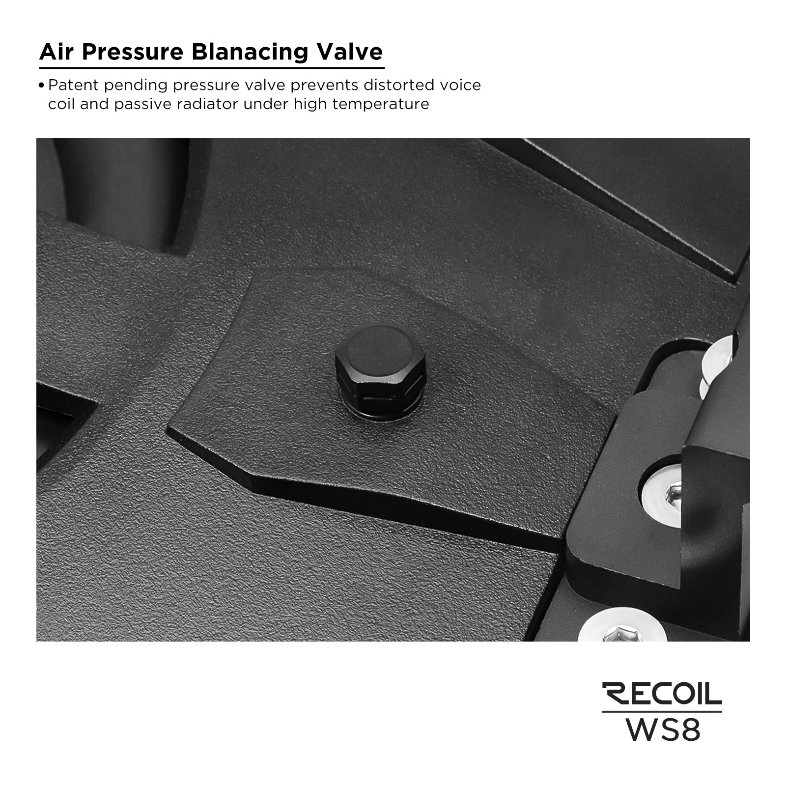 WS8 - Waterproof Passive 8” Subwoofer with 8” Passive Radiator - Ideal for UTV, ATV, Golf Cart, Boat, Off-road Motorsports
