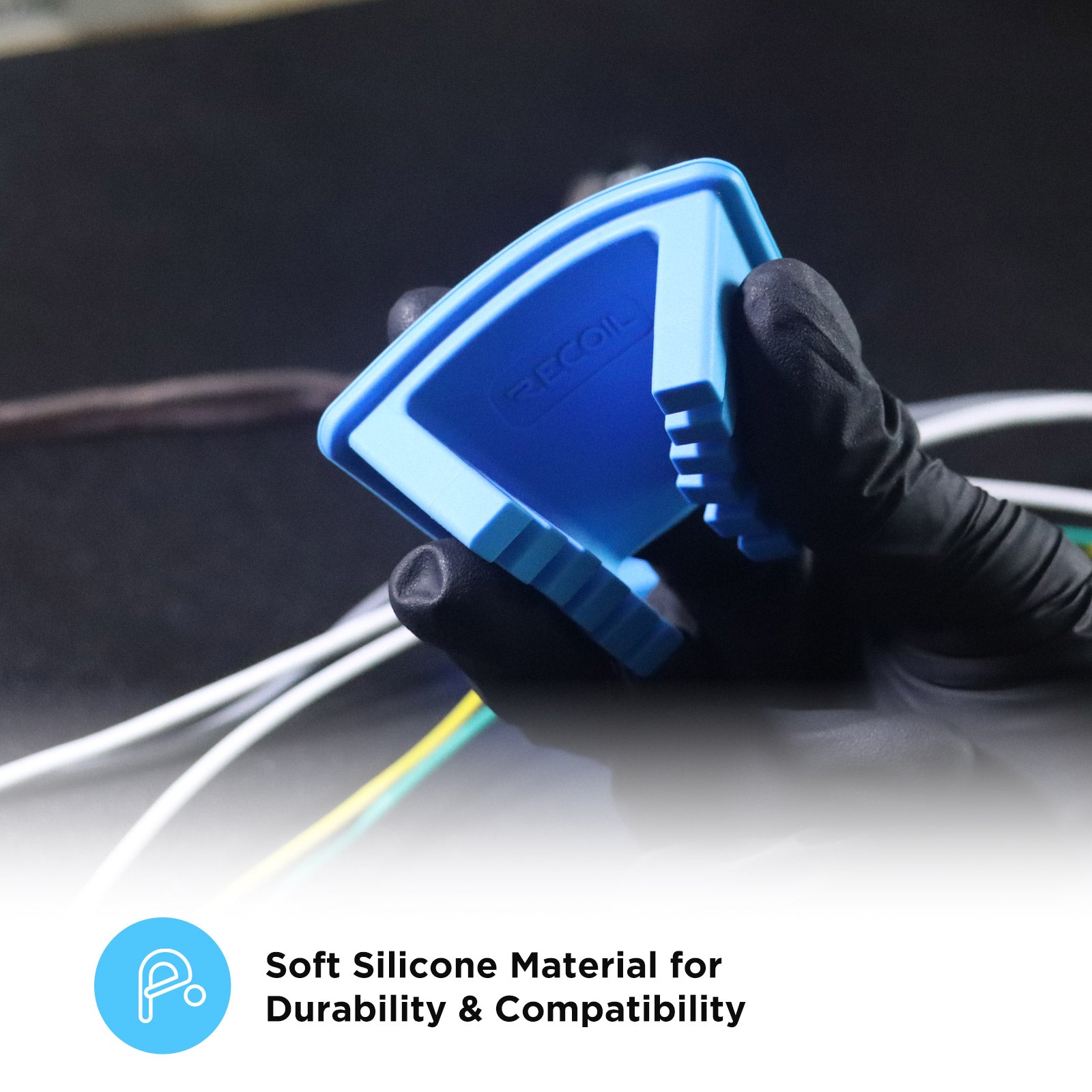 SWSS-P - Silicone Wire Harness Soldering Holder, Wire Leads Clamp Stand with Neo Magnets Base, Holds 30awg to 12awg Wires, High Temperature Silicone, Pair