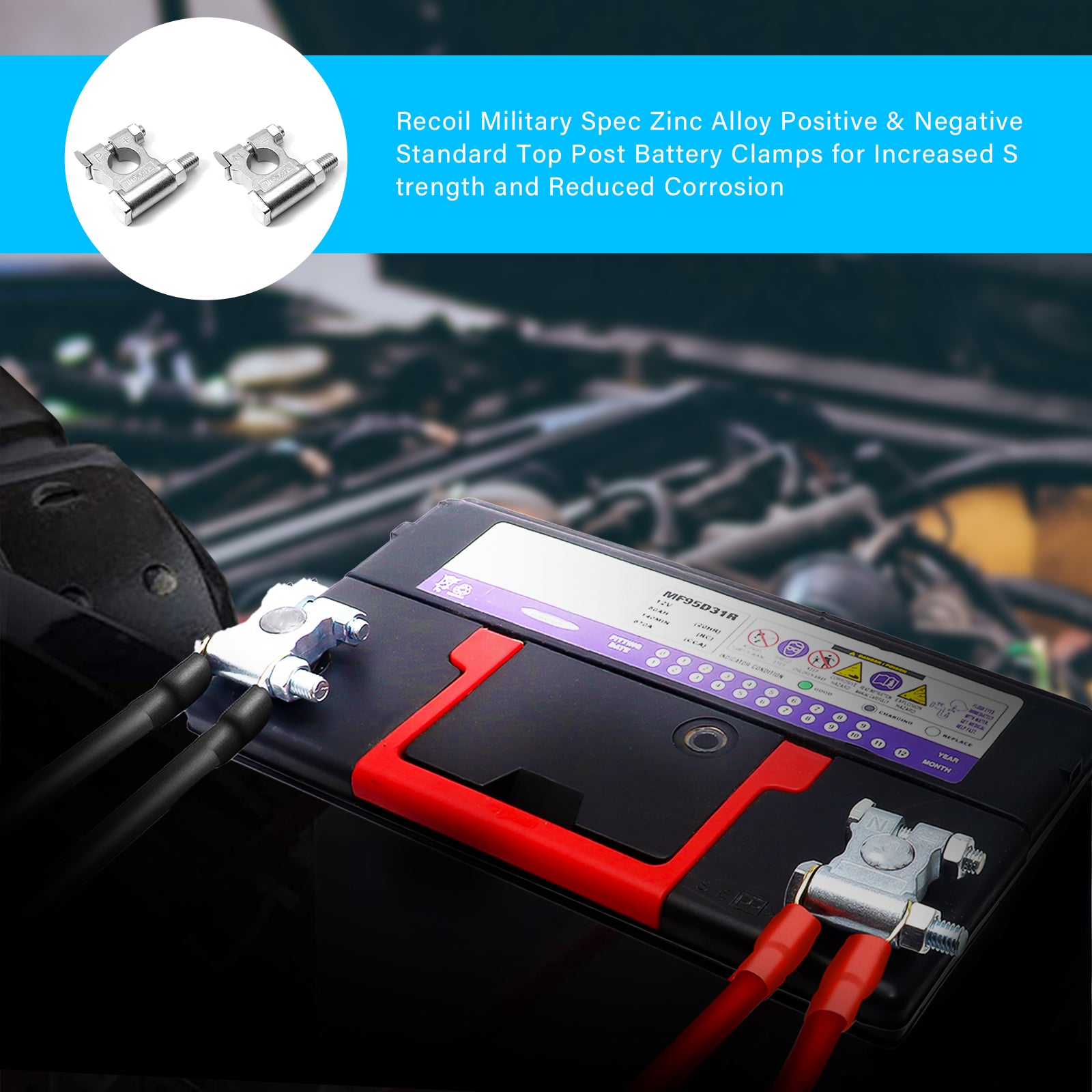 ZB1 - Battery Terminal, Positive and Negative