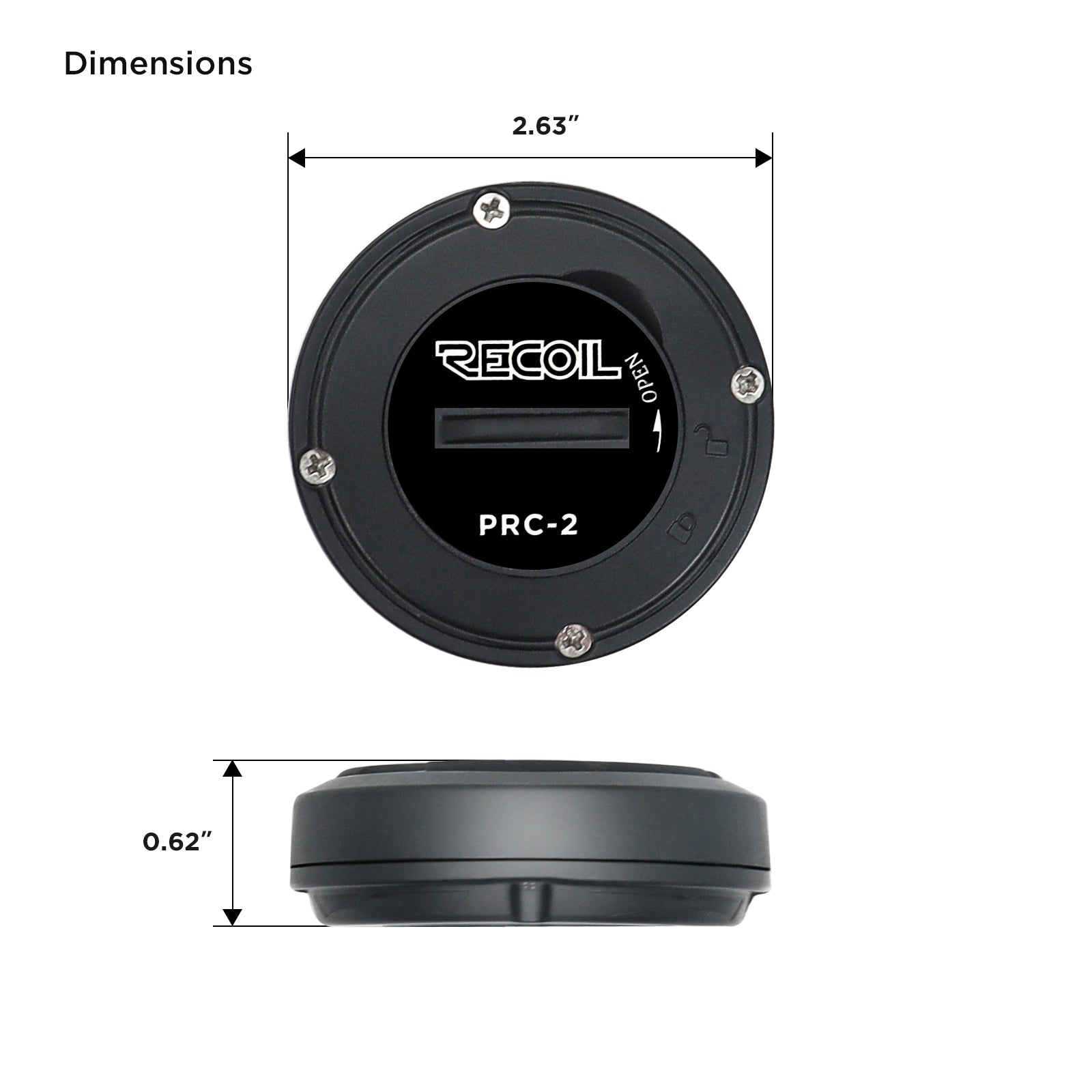 PRC-2B - Waterproof Bluetooth Media Button, Wearable & Steering Wheel Remote Control for Car, Bike, Boat and Powersports Vehicles (Color Black)