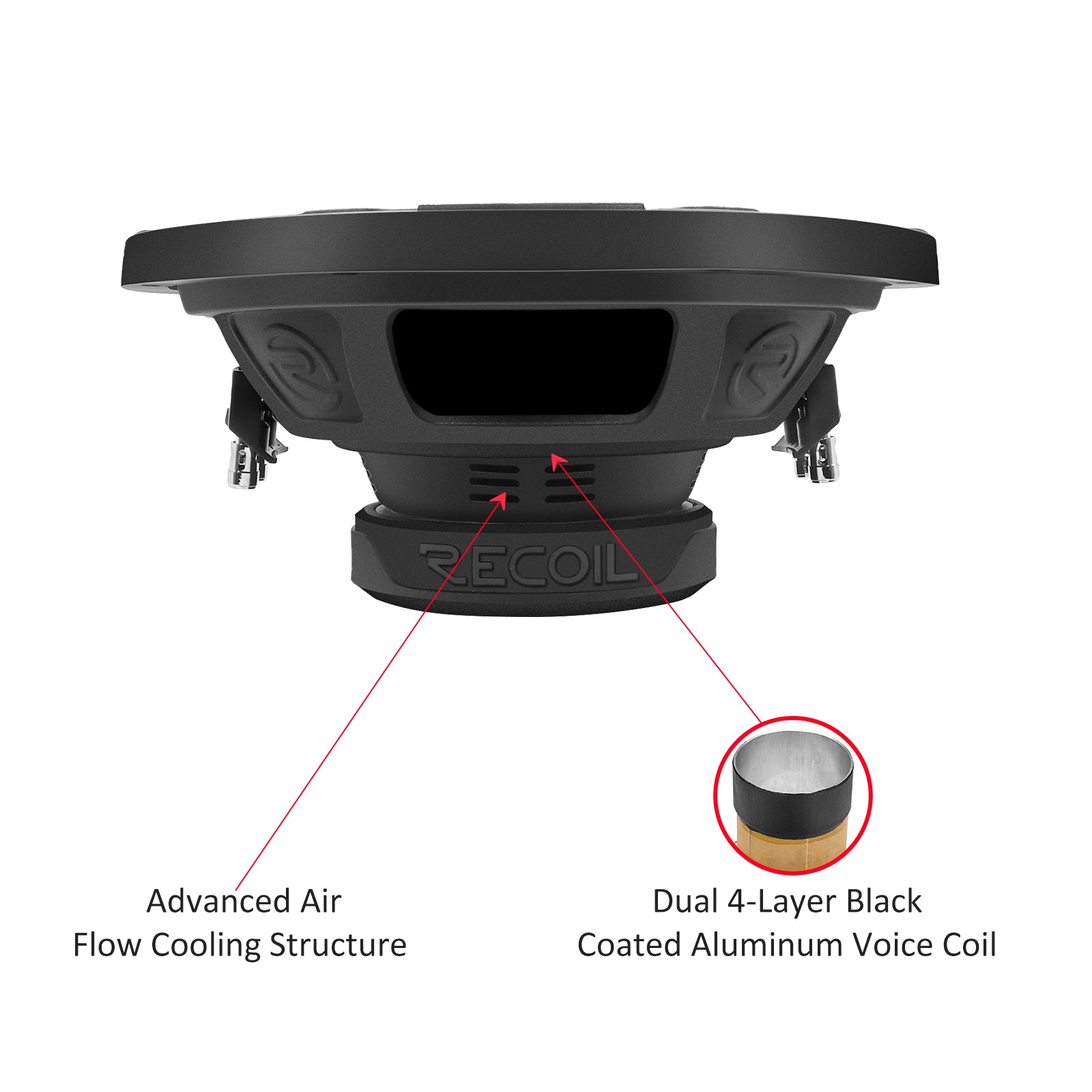RW12D2 - Echo Series 12 Inch Subwoofer - 600 Watts Power Dual 2