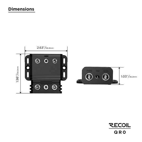 QR0 - 0 AWG Quick release connector